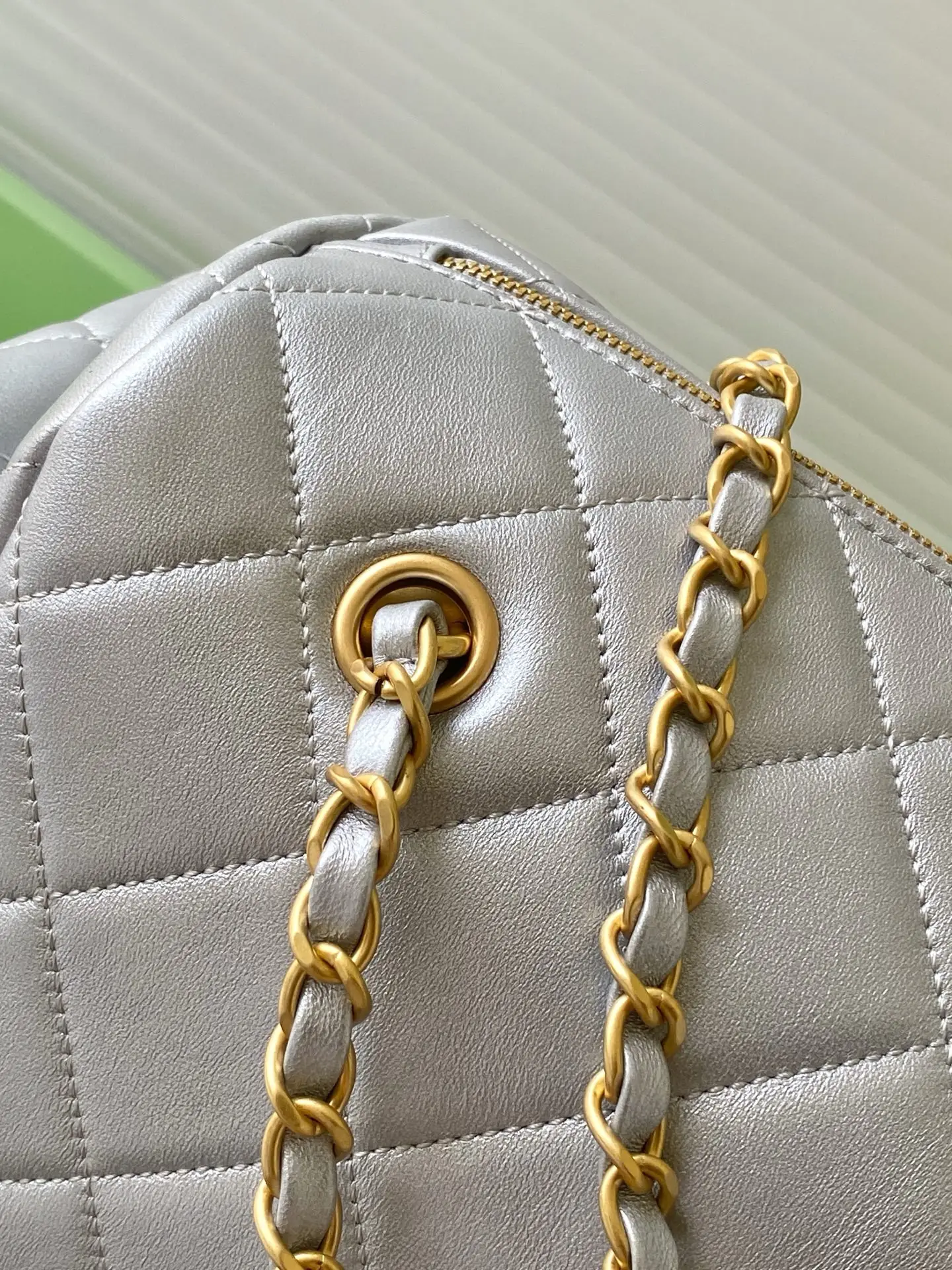 Chanel Medium Bowling Bag AS5791 Sliver