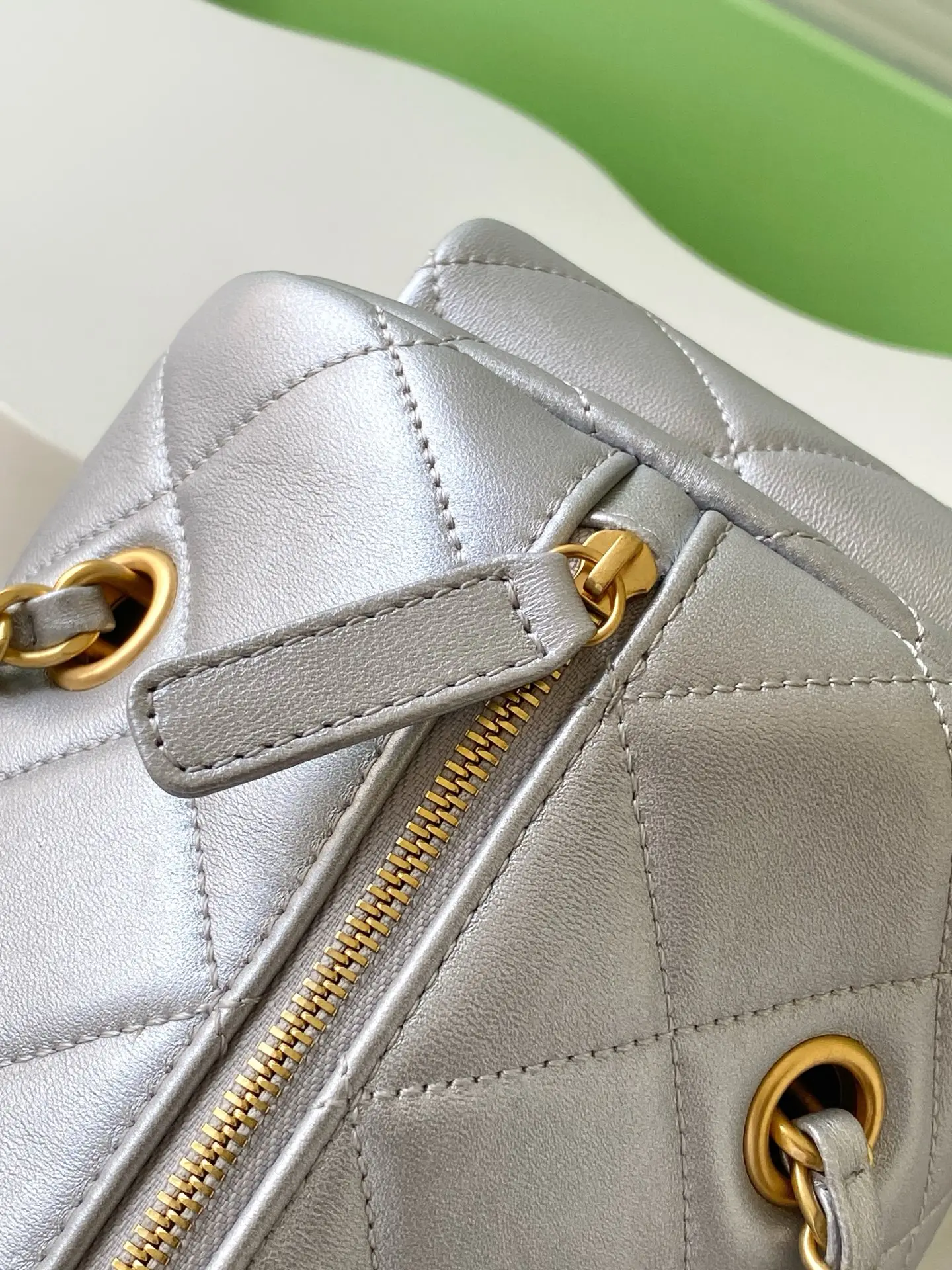 Chanel Medium Bowling Bag AS5791 Sliver