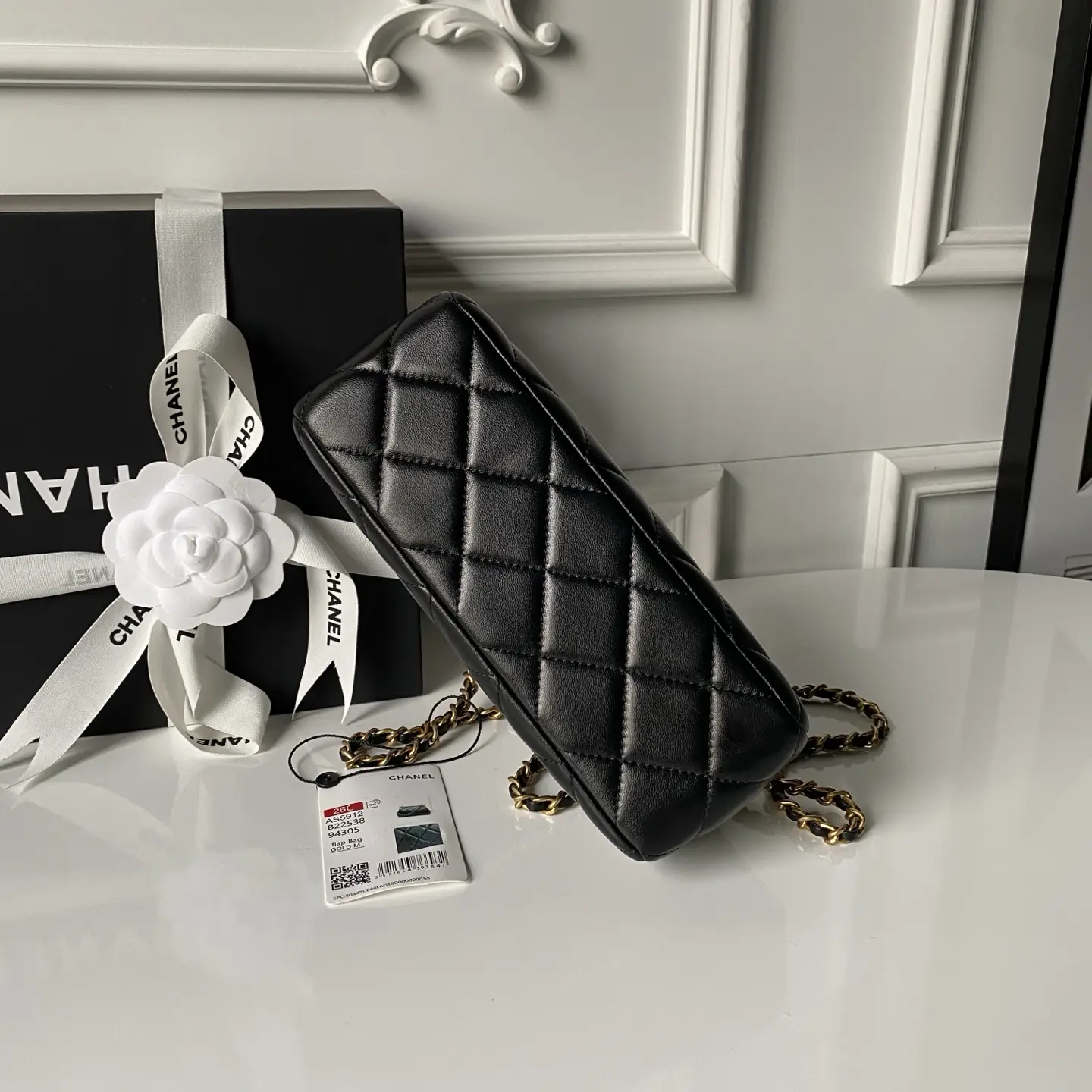 Chanel Pearl Evening Bag AS5912 Black
