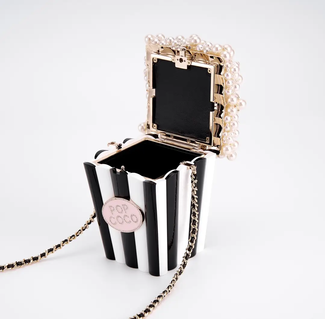 Chanel Pearl Popcorn Evening Bag