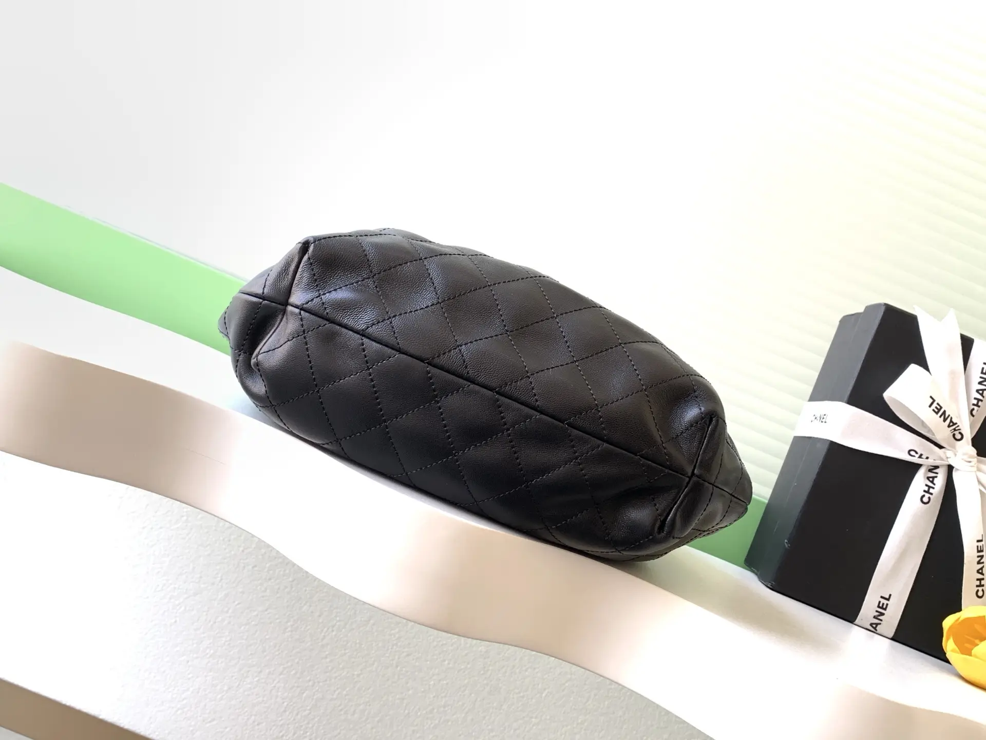 Chanel Tortoiseshell Handle Bag AS6010 Black