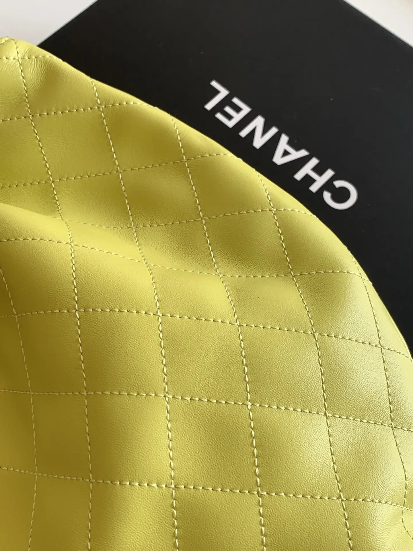 Chanel Tortoiseshell Handle Bag AS6010 Yellow