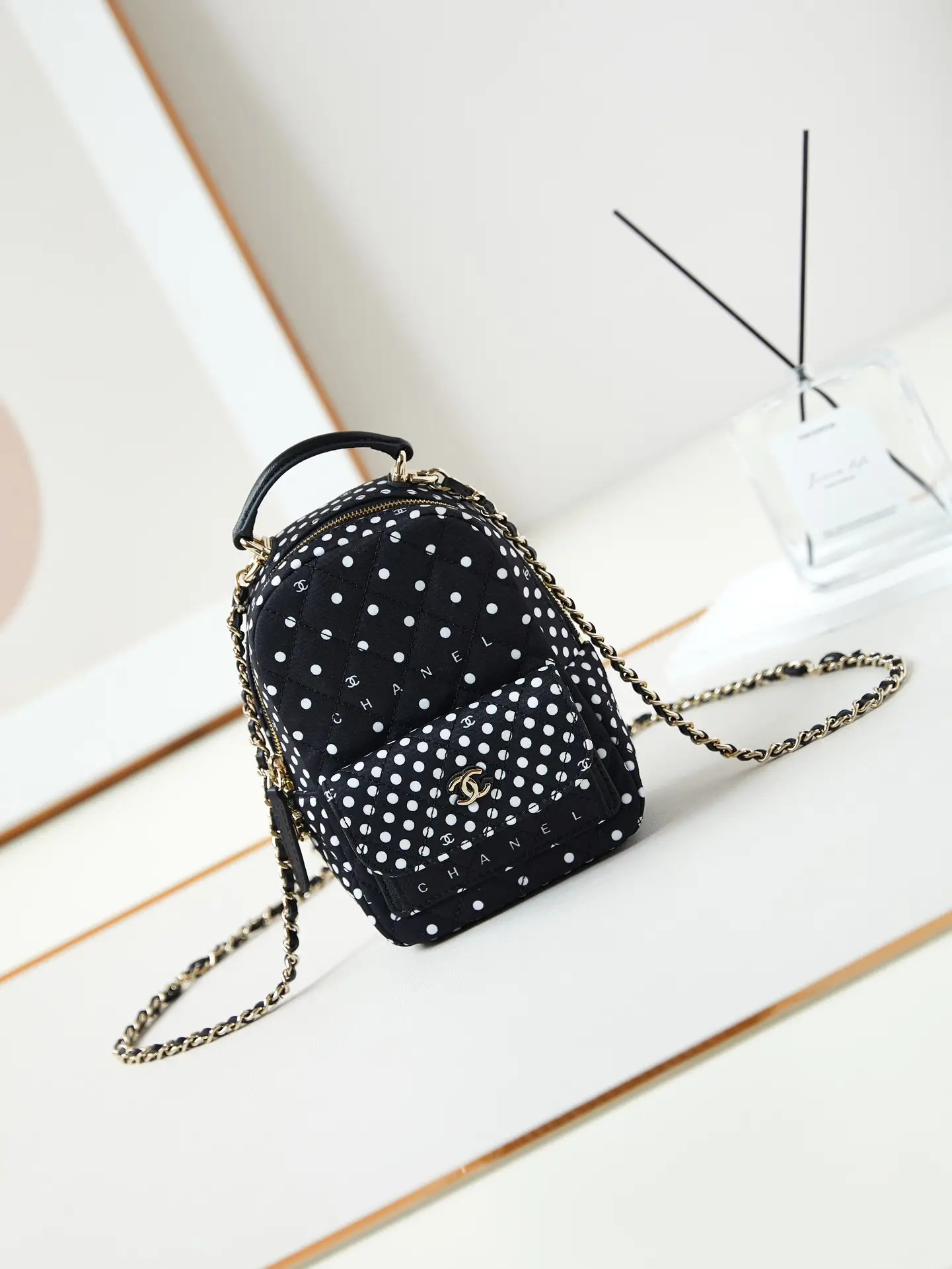 Chanel Tweed Backpack AP3753 Black
