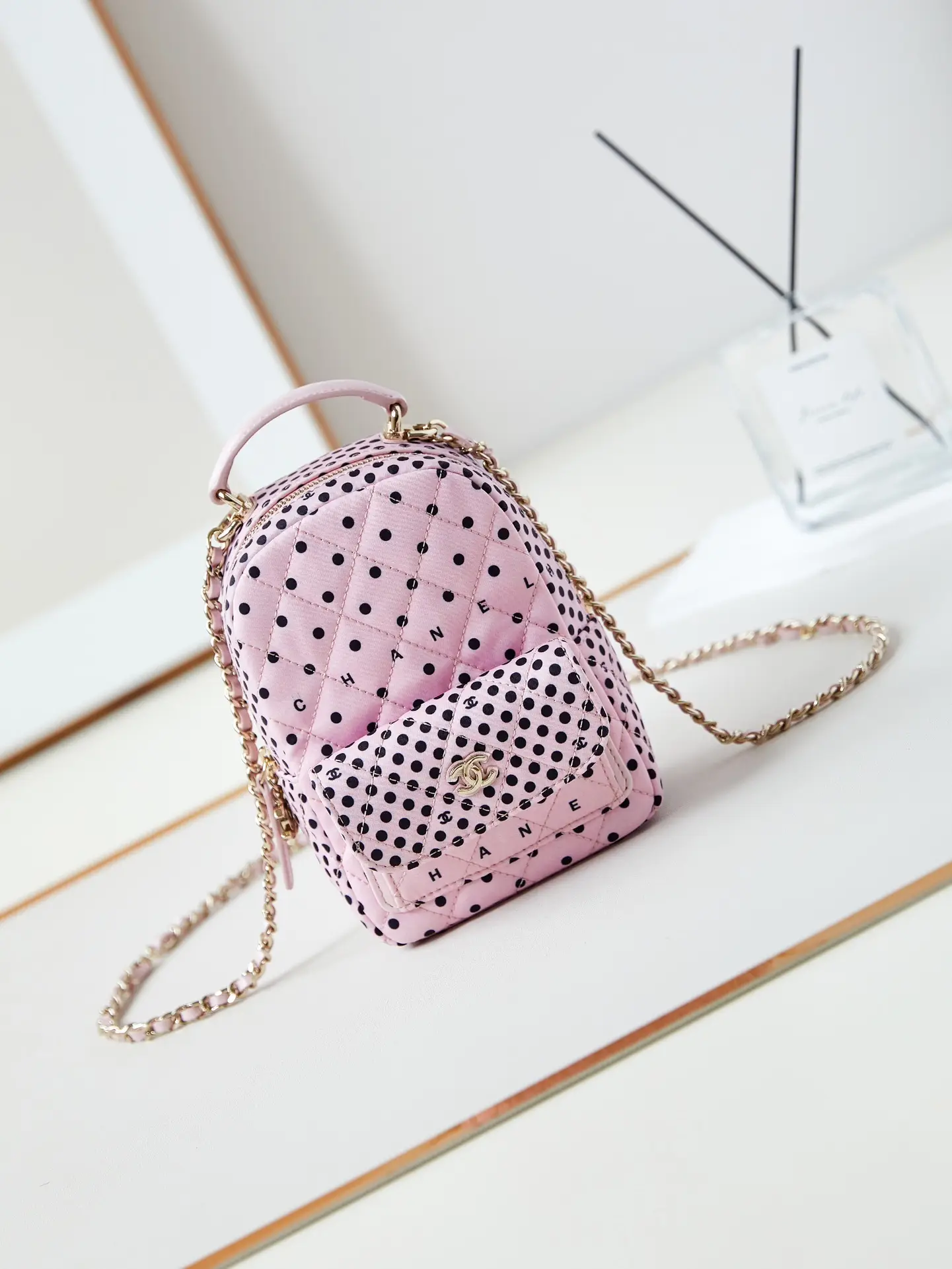 Chanel Tweed Backpack AP3753 Pink