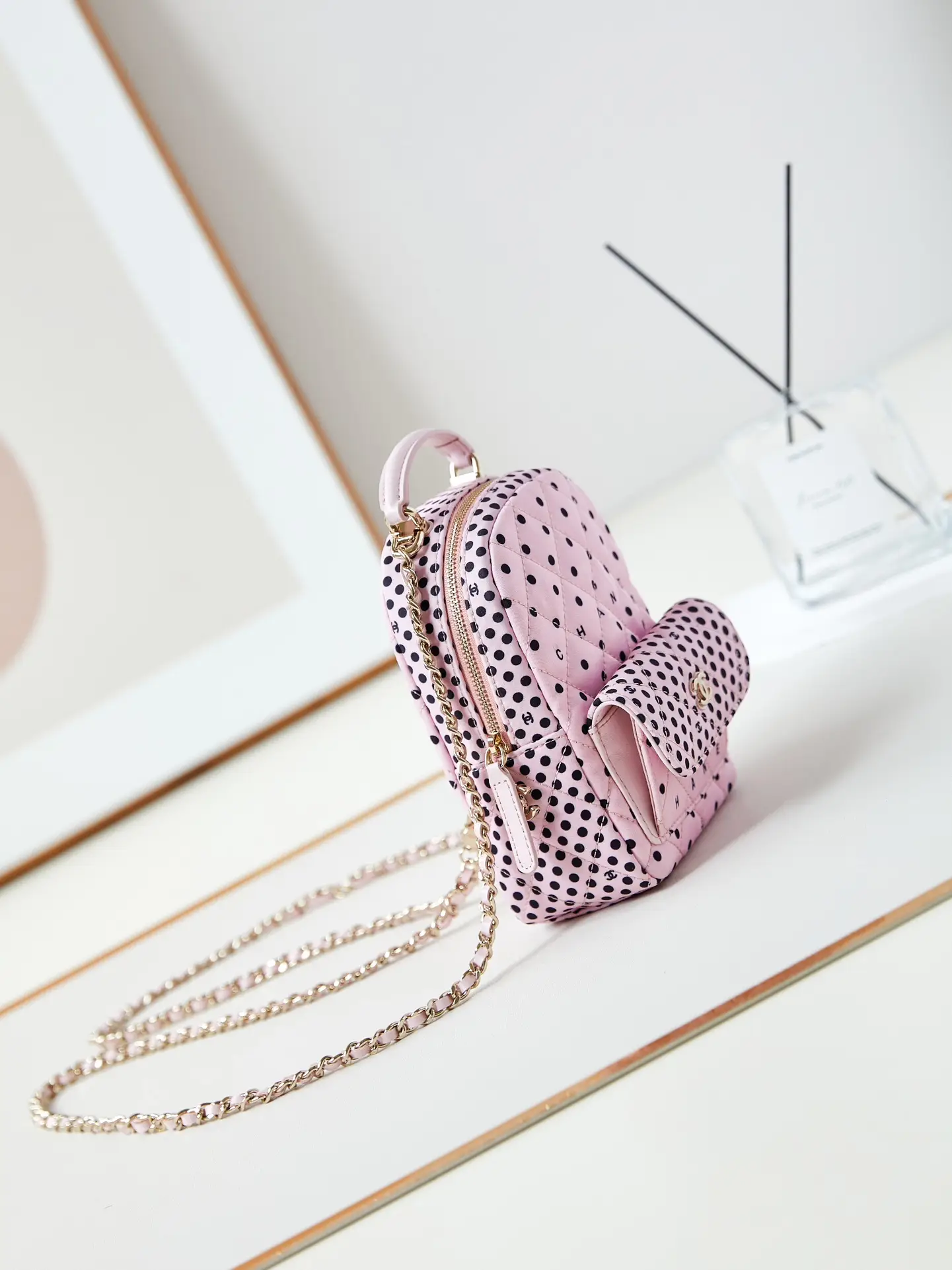 Chanel Tweed Backpack AP3753 Pink