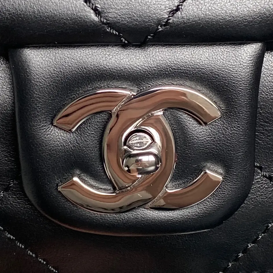 Chanel Vintage Large Tote Bag Black