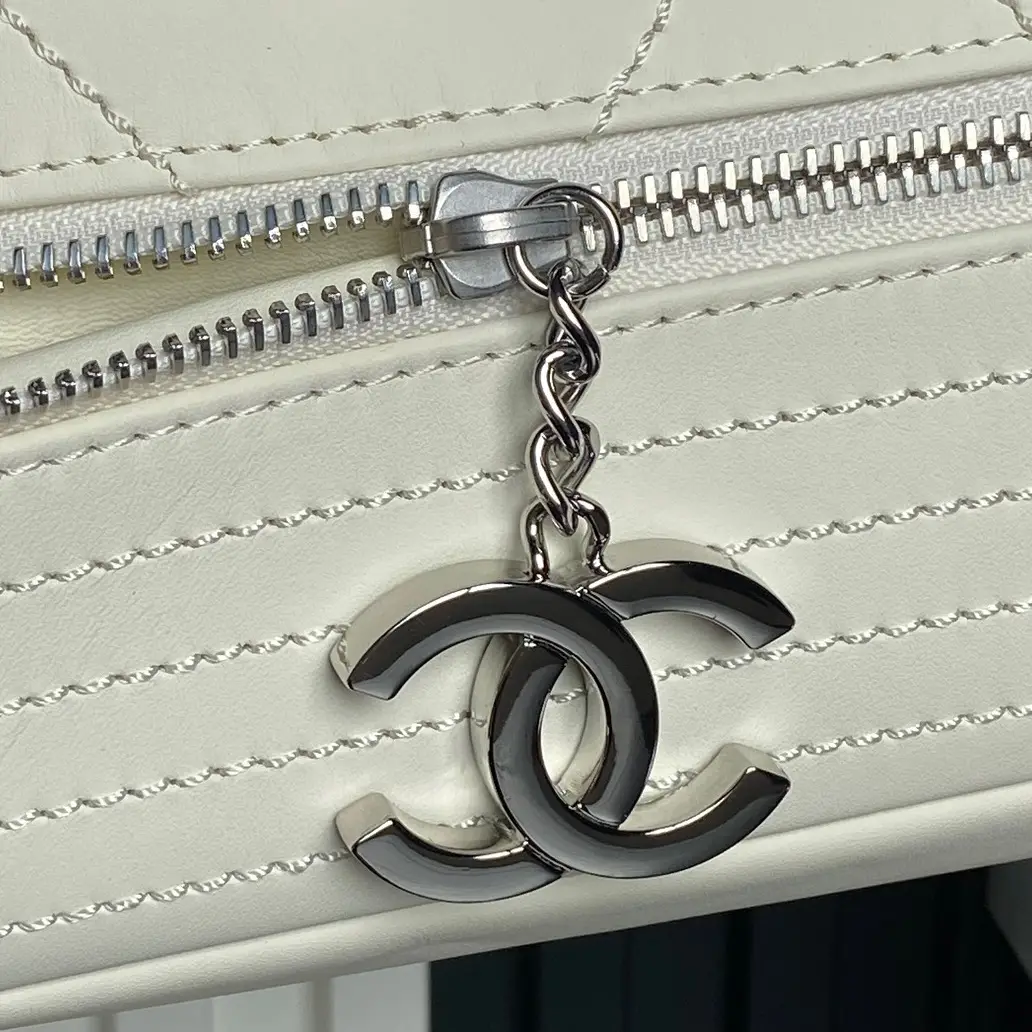 Chanel Vintage Large Tote Bag White