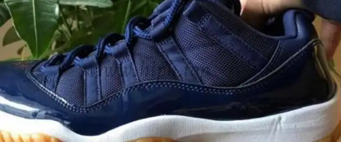 Authentic Air Jordan 11 Low Navy Gum