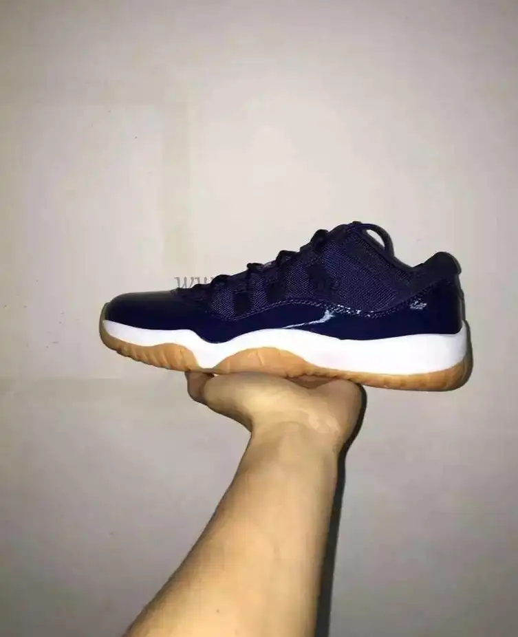 Authentic Air Jordan 11 Low Navy Gum