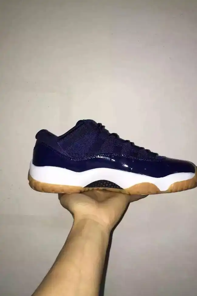 Authentic Air Jordan 11 Low Navy Gum