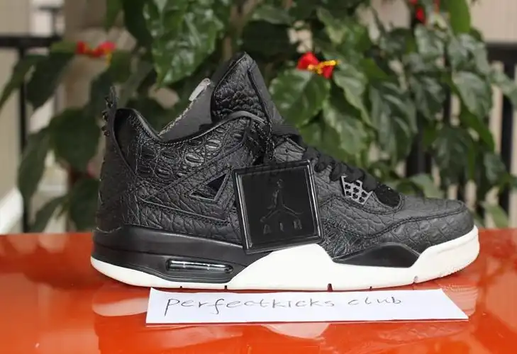 Authentic Air Jordan 4 Premium Black