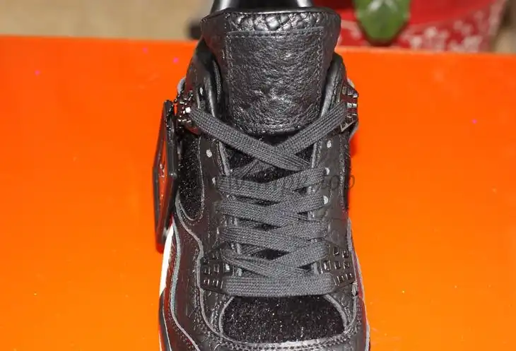 Authentic Air Jordan 4 Premium Black