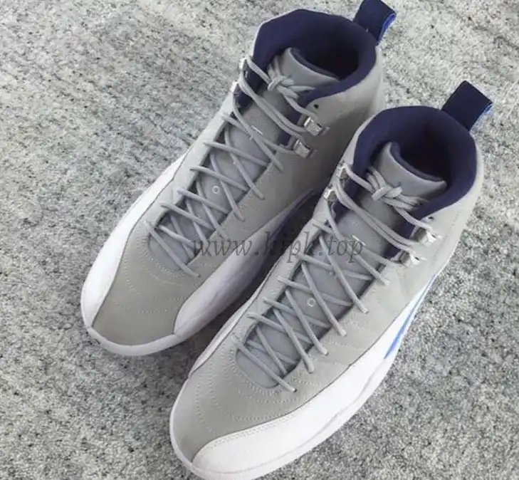 Authentic Air Jordan 12 GS Grey Blue