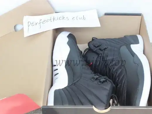 Authentic Air Jordan 12 “Black Nylon” Waterproof From PK