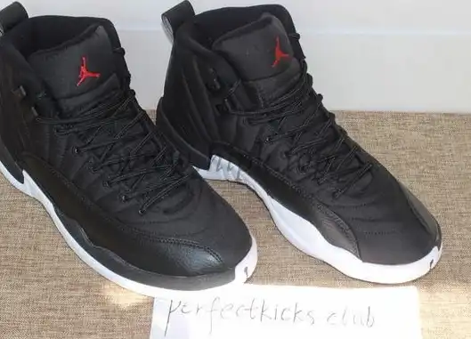 Authentic Air Jordan 12 “Black Nylon” Waterproof From PK