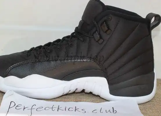 Authentic Air Jordan 12 “Black Nylon” Waterproof From PK