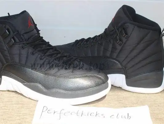 Authentic Air Jordan 12 “Black Nylon” Waterproof From PK