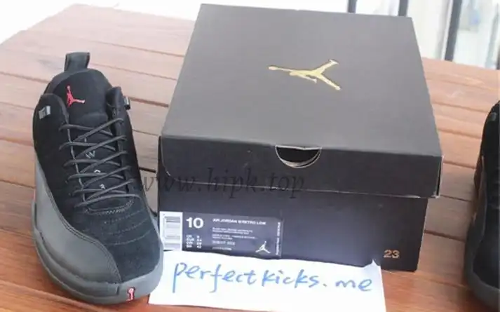 Authentic Air Jordan 12 Low BlackMax Orange