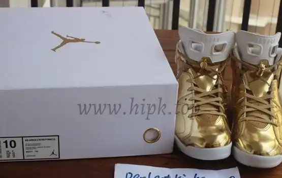 Authentic Air Jordan 6 Gold Pinnacle