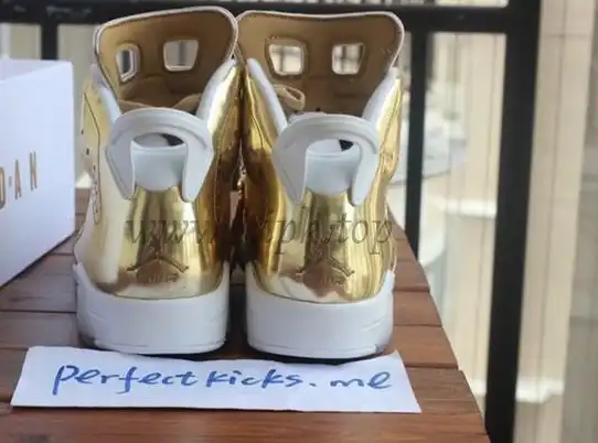 Authentic Air Jordan 6 Gold Pinnacle