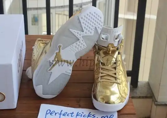 Authentic Air Jordan 6 Gold Pinnacle