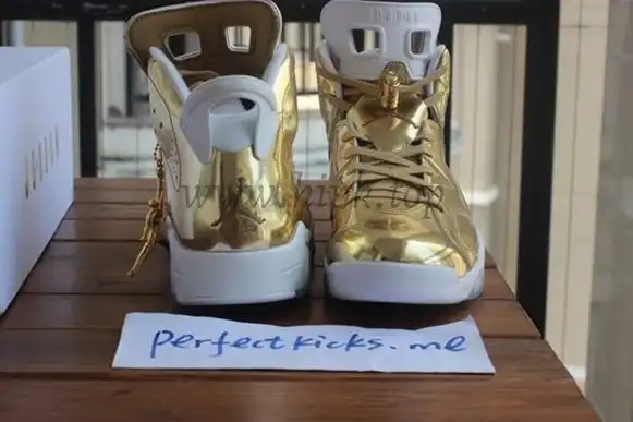 Authentic Air Jordan 6 Gold Pinnacle