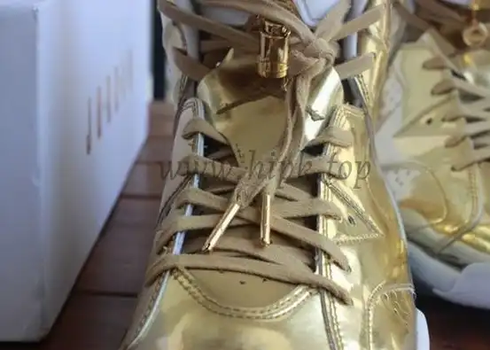 Authentic Air Jordan 6 Gold Pinnacle