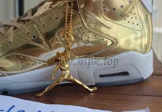 Authentic Air Jordan 6 Gold Pinnacle