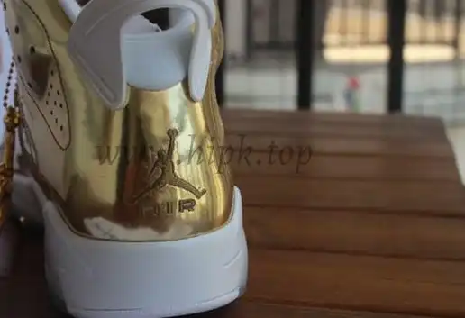 Authentic Air Jordan 6 Gold Pinnacle