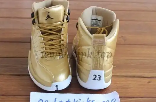 Authentic Air Jordan 12 Gold Pinnacle