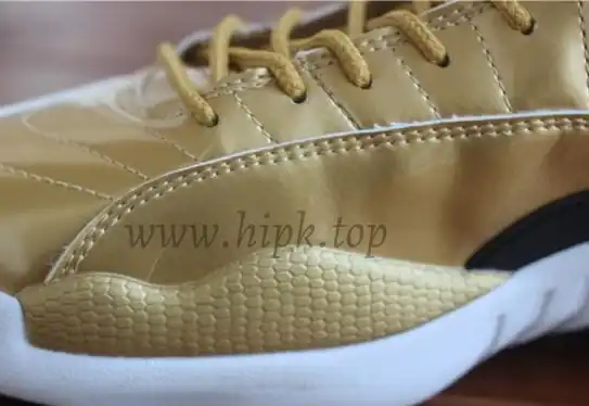 Authentic Air Jordan 12 Gold Pinnacle