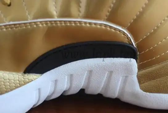 Authentic Air Jordan 12 Gold Pinnacle