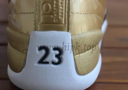 Authentic Air Jordan 12 Gold Pinnacle