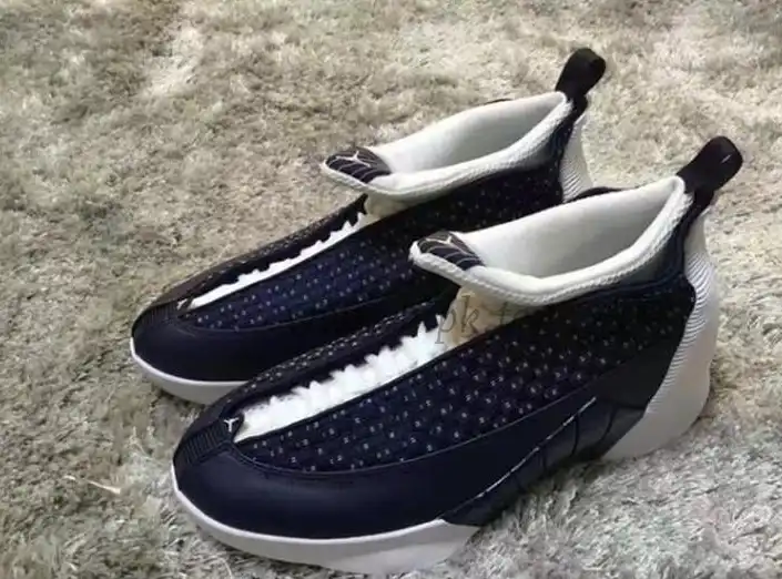 Authentic Air Jordan 15 Obsidian