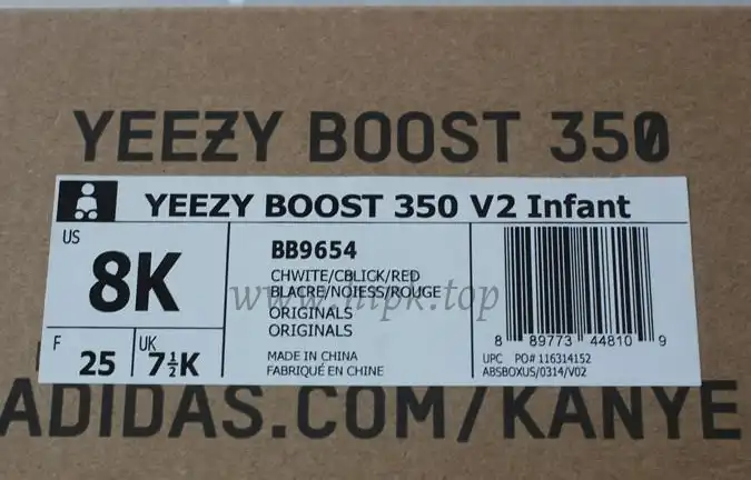 ADIDAS YEEZY BOOST 350 V2 INFANT Zebra