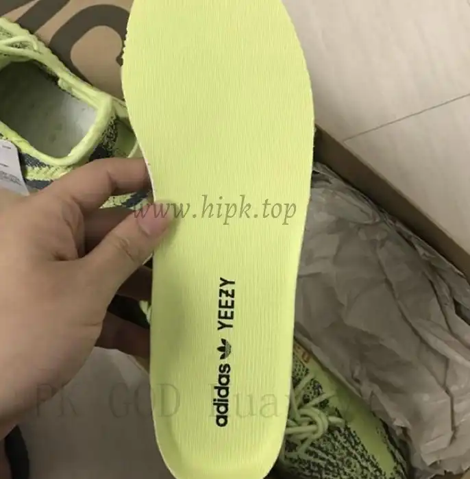 PK God Yeezy 350 V2 Semi Frozen Yellow Raw Steel WITH REAL PREMEKNIT FROM HUAYIYI WHICH OFFER PRIMEKNIT TO ADIDAS DIRECTLY