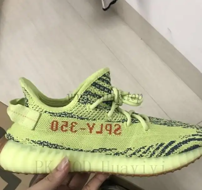 PK God Yeezy 350 V2 Semi Frozen Yellow Raw Steel WITH REAL PREMEKNIT FROM HUAYIYI WHICH OFFER PRIMEKNIT TO ADIDAS DIRECTLY