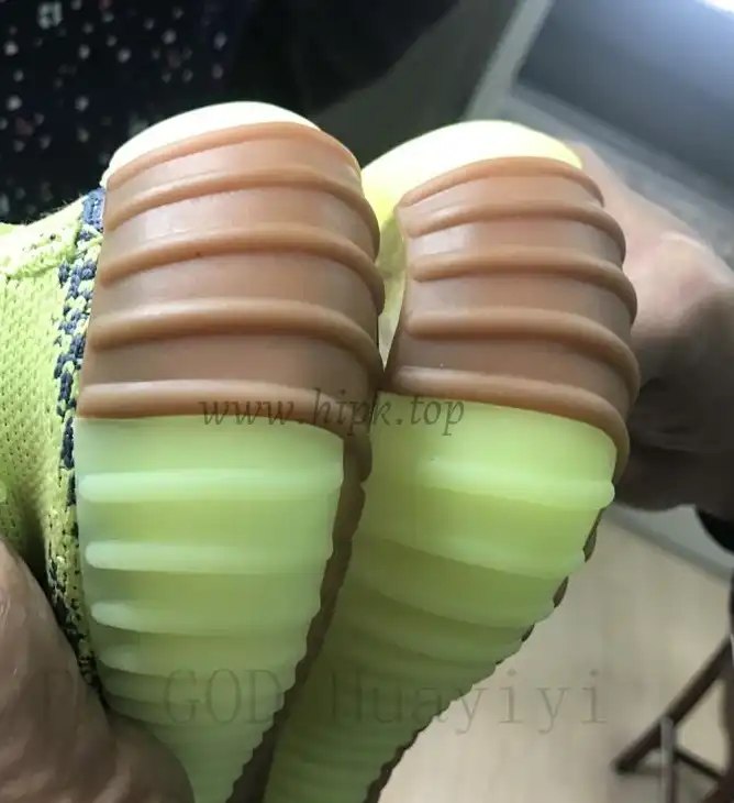 PK God Yeezy 350 V2 Semi Frozen Yellow Raw Steel WITH REAL PREMEKNIT FROM HUAYIYI WHICH OFFER PRIMEKNIT TO ADIDAS DIRECTLY