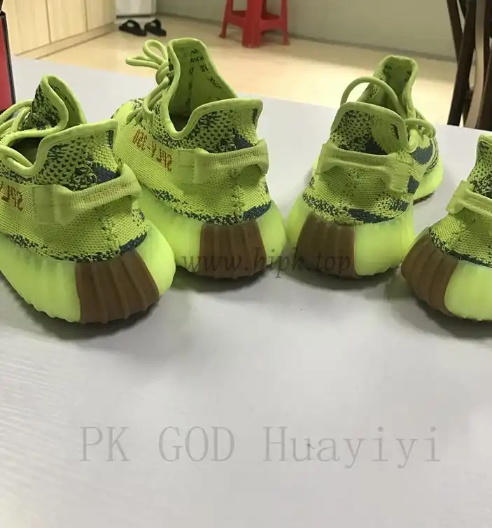 PK God Yeezy 350 V2 Semi Frozen Yellow Raw Steel WITH REAL PREMEKNIT FROM HUAYIYI WHICH OFFER PRIMEKNIT TO ADIDAS DIRECTLY