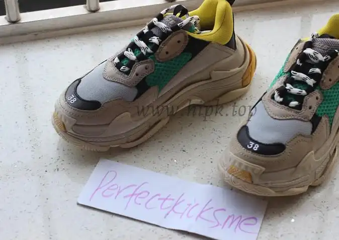 GOD Paris TRIPLE S TRAINER YELLOW YELLOW GREEN