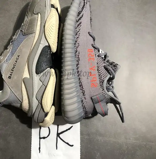 PK God Yeezy 350 V2 DGH Solid Grey WITH REAL PREMEKNIT FROM HUAYIYI WHICH OFFER PRIMEKNIT TO ADIDAS DIRECTLY