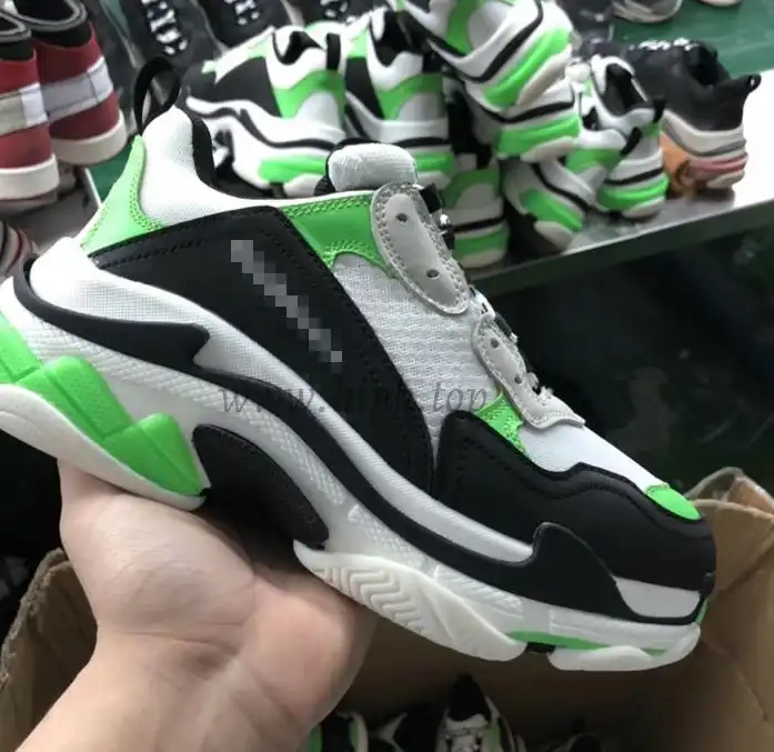 God Mr Porter Exclusive Triple S Neon Green