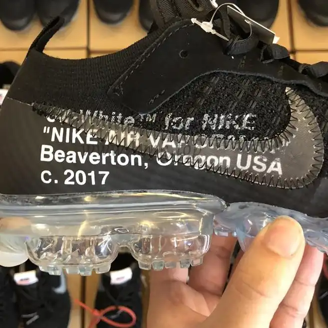 PK God OFF–WHITE x Nike Air VaporMax “Black” ready to ship