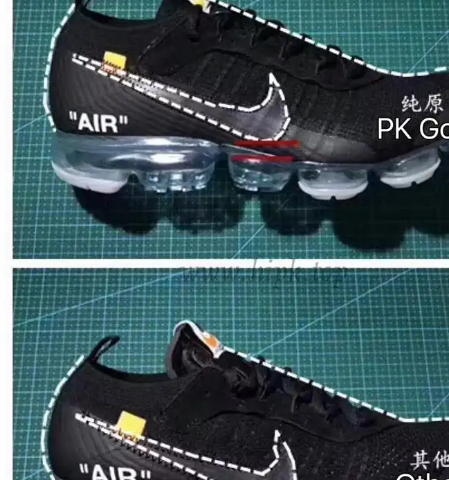 PK God OFF–WHITE x Nike Air VaporMax “Black” ready to ship