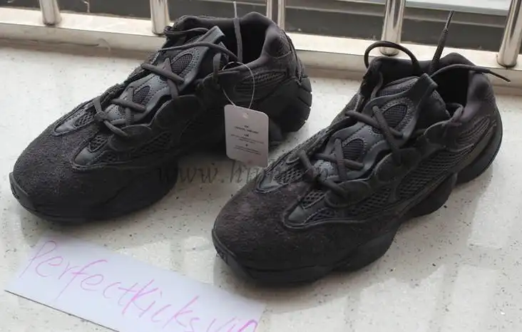 God Yeezy 500 Shadow Black retail sample version ready to ship