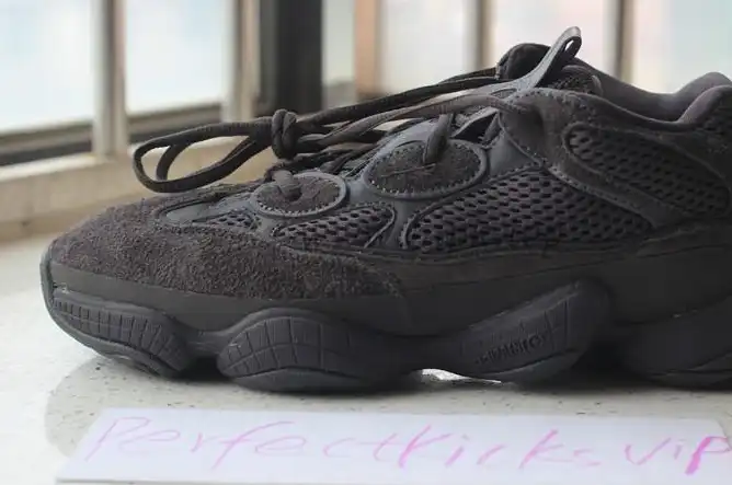 God Yeezy 500 Shadow Black retail sample version ready to ship