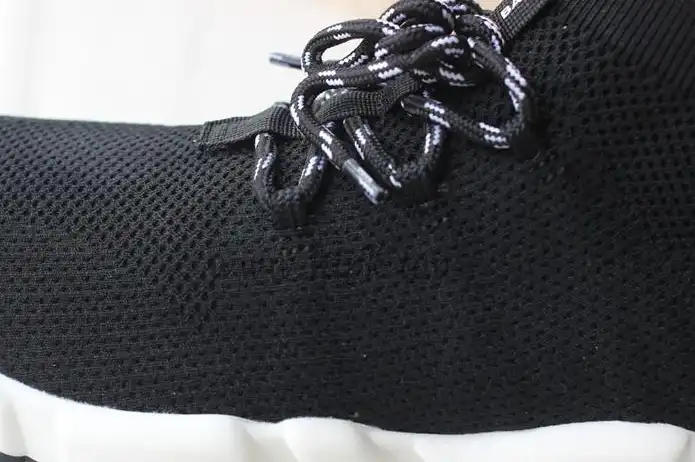 God SPEED TRAINERS Stretch textured knit black retail version ready to ship