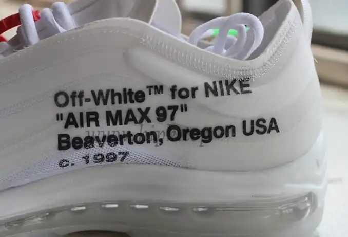 God Nike Air Max 97 OG “Off White” retail materials