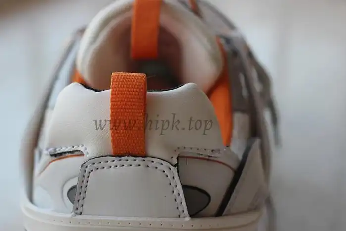 PK God exclusive Balencia Paris Track SneakersWhite Orange best version ready to ship