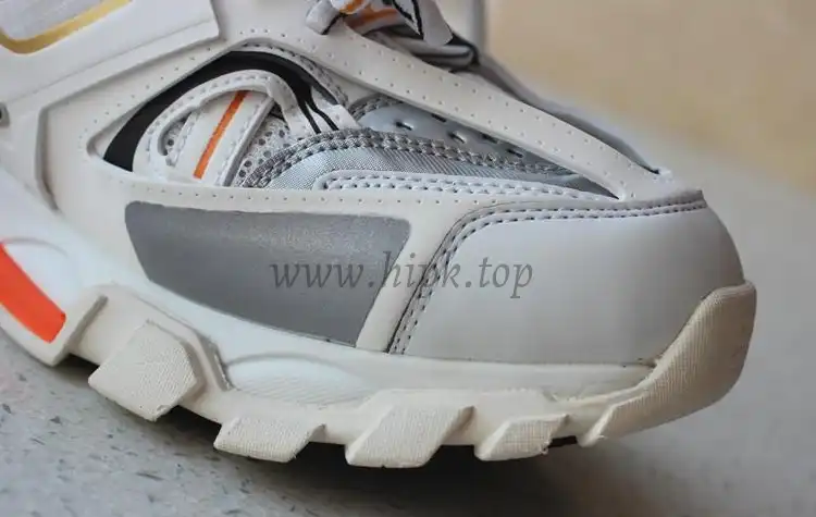 PK God exclusive Balencia Paris Track SneakersWhite Orange best version ready to ship